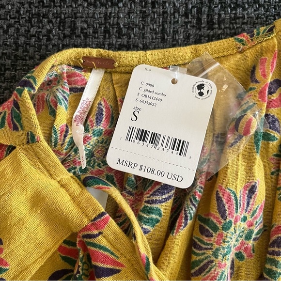 NWT Free People Indigo Molly Tunic Top Gilded Combo - Picture 14 of 14